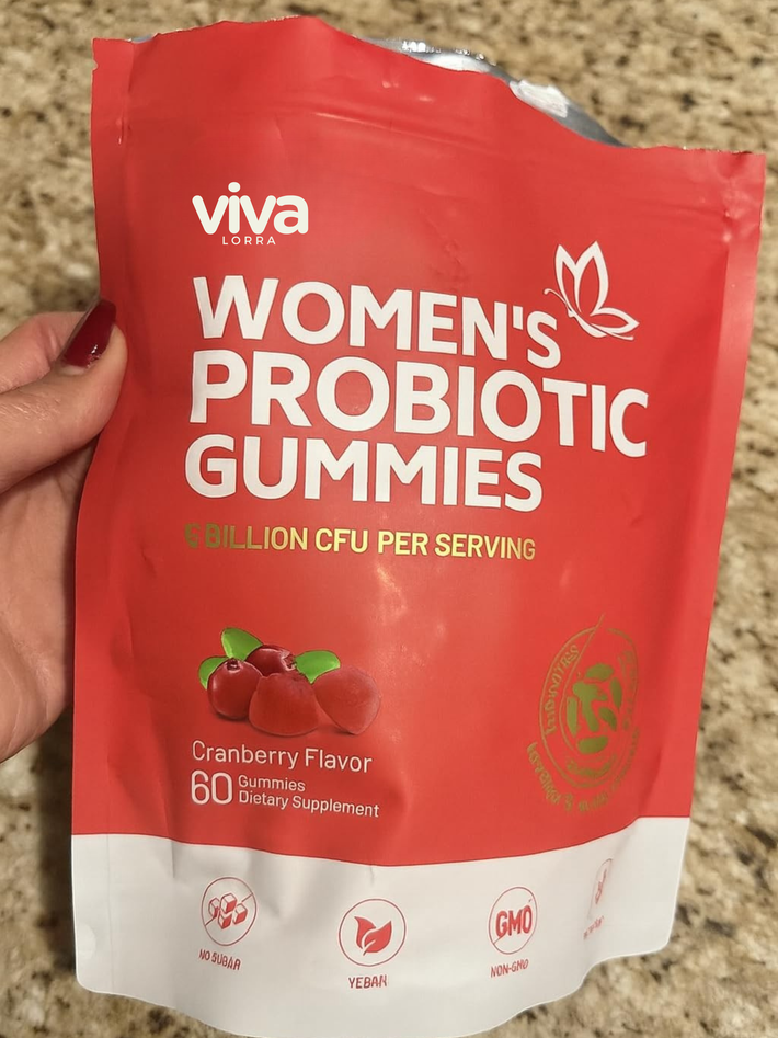Customer holding FloraBalance pouch